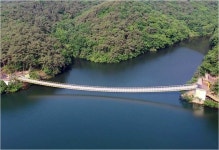 장성호 수변길 왼편은 출렁길·오른편은 숲속길