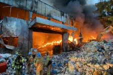 경기 수원시자원순환센터에서 화재…인명피해는 없어