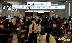 추석연휴 앞두고 붐비는 김포공항 국내선 청사