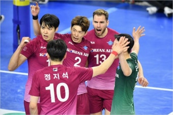 '궤도 복귀' 비예나, 대한항공도 3경기 만에 'V'