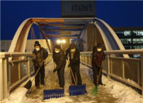 춘천 강남동 주민자치회 사각지대 제설 눈길