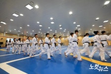 구슬땀 흘리는 도쿄올림픽 태권도 국가대표선수들