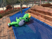 고성 당항포관광지에 그물 등 쉼터 3곳 조성