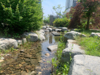 전주 혁신도시, 보행자 전용도로 860m 실개천 가동