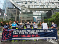포스트타워 점거 이틀째 택배노조 우체국이 민간보다 못해