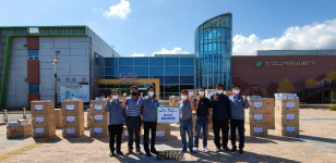 월성본부, 동경주 62개 마을에 마스크 50만장 지원