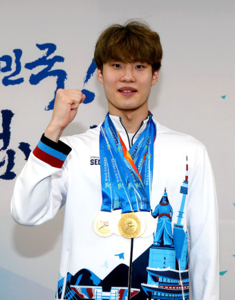 수영 5관왕 황선우, 전국체전 MVP로 우뚝 