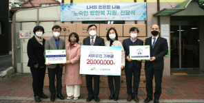 LH, 노숙인들에게 혹한기 대비 방한복 200벌 전달