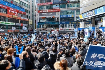 인천 집중유세 나선 이재명