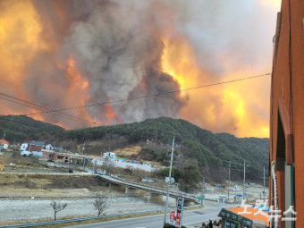 '울진·삼척 산불' 진화율 40%…