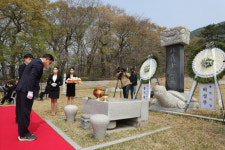 4.3삼진의거 뜻 잇자…창원 진전 국가관리묘역 지정 기념식