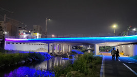 천안천과 불당천 하천산책로 대변신…밤에도 화려하게