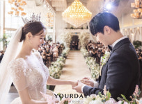 손효규♥최슬기, 부부 됐다…결혼식 본식 화보 공개