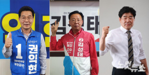 부안군수 선거 현직 강세…국힘, 무소속 후보까지 3자 격돌