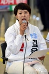 김포공항 이전 반대 발언하는 김은혜 경기지사 후보