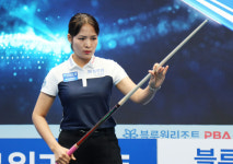 女 당구 강자들 순항 스롱-김가영-이미래-김민아, 8강행