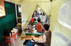 서울 이재민 대피소에서 코로나 확진자 발생