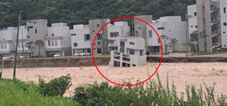 힌남노에 통째로 떠내려간 풀빌라…포항 피해 속출[영상]