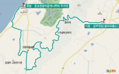 단풍 명상 터널과 금강의 낙조가 어우러지는  익산 함라산 둘레길[전라북도 천리길]