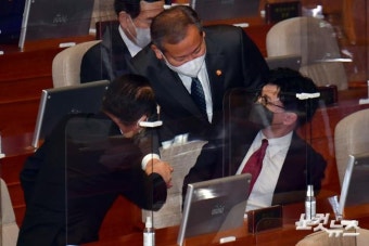 인사하는 권영세-이상민-한동훈