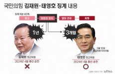 與윤리위, 김재원 당원권정지 1년‧태영호 당원권정지 3개월[영상]