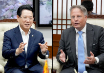 김영록 전남지사-주한 덴마크 대사, 해상풍력 협력 방안 논의