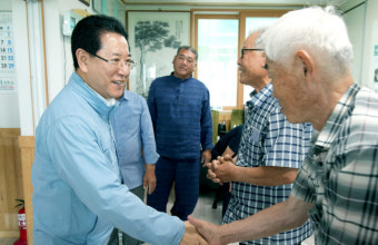 김영록 전남지사, 폭염 대응 경로당 무더위 쉼터 살펴