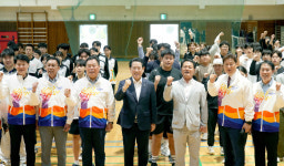 김영록 전남지사, 추석 연휴 전국체전 전남 선수단 격려
