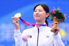女 양궁 막내 에이스의 귀여운 어필 MVP, 저 뽑아주세요