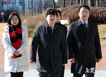 해병대 채상병 특검법 연내 처리 촉구 기자회견 참석하는 이준석-천하람