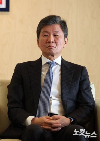 임원회의 주재하는 정몽규 축구협회장