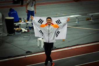 '아쉬운 銅' 우상혁 