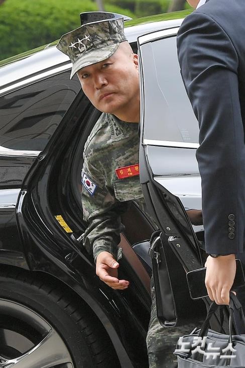 해병대 전 사령관 김계환, 구속심사로 법정심 판단까지 기다림