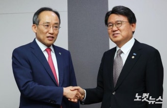 조국혁신당 황운하 원내대표 예방한 국민의힘 추경호 원내대표