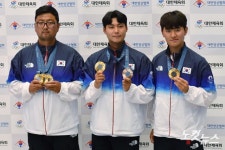 김우진-이우진-김재덕 '금의환향'