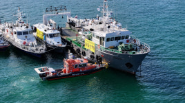 여수해경, 선박 충돌 해양 사고 대응 훈련 실시