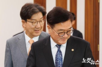 국민의힘 권성동, 우원식 국회의장과 회동…헌법개정과 공정한 국회 운영 촉구