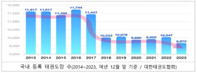 사라지는 태권도장 위기의 태권도, 정부의 타개책은?