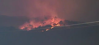 김해 한림면 산불 이틀째 진화 작업…산불 2단계 격상