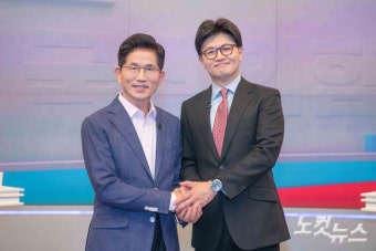 이재명 사건 파기환송 다음날…한덕수 출마선언[노컷한컷]