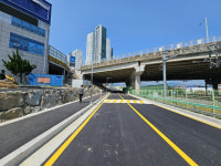 순천시, 이마트~연향2지구 구암원길 철로변 도로 확장 완료