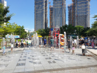 도심 무더위 식힐 수경시설 가동