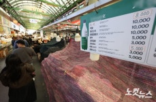 고기 섞었으니 만원…순대 바가지 논란 광장시장 노점 영업정지 10일