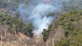 무주 무풍면 야산서 산불…인명피해 없어