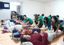 울산북구 주부들 발마사지 봉사모임 ‘초록회’