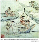 [그림이 있는 조선풍속사] (4) 빨래터의 여자와 남자