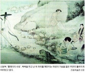 [그림이 있는 조선풍속사] (4) 빨래터의 여자와 남자