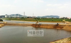 낙동강 보 공사 장마 대비 현장가보니