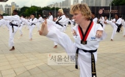 태권도 찾아 한국 온 외국인 수련생들