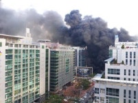 구로 디지털 단지 화재,현장 사진 보니 충격! 네티즌“9.11 테러 생각나요”
